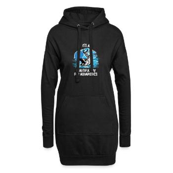 Aquarium Aquariophile Poissons d’ornement Poissons aquatiques - Sweat-shirt à capuche long Femme - noir - Devant