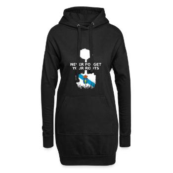 Galicien Galicia Roots - Hoodie-Kleid - Schwarz - Vorne