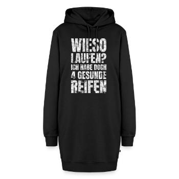 Wieso Laufen Ich Habe Doch 4 Gesunde Reifen Auto - Hoodie-Kleid - Schwarz - Vorne