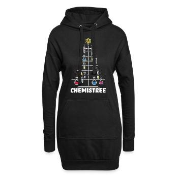 OH Chemistree Weihnachten Chemie Geschenk - Hoodie-Kleid - Schwarz - Vorne