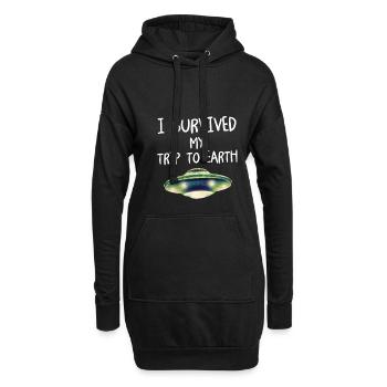 Alien Geschenk Außerirdische Ufo Area 51 Sci-fi - Hoodie-Kleid - Schwarz - Vorne