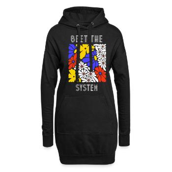 Betterave le système - Sweat-shirt à capuche long Femme - noir - Devant