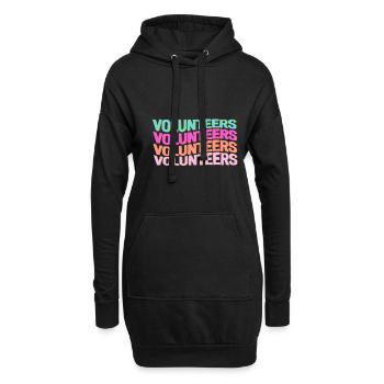 Volunteers Freiwillige Feuerwehr Helfer Retter - Hoodie-Kleid - Schwarz - Vorne
