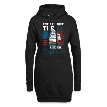 Schiff - Hoodie-Kleid - Schwarz - Vorne