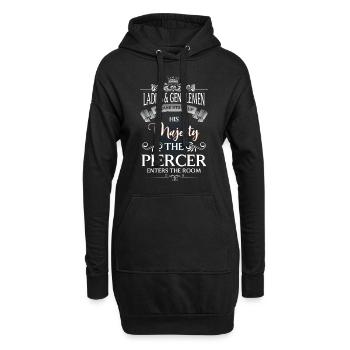 Douleur du perceur - Sweat-shirt à capuche long Femme - noir - Devant