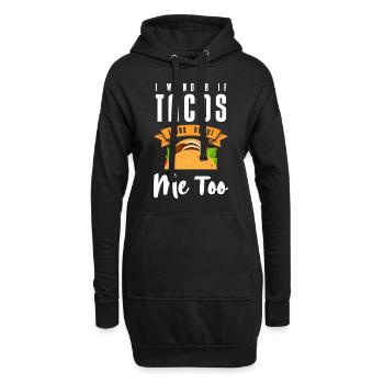Burrito mexicain affamé - Sweat-shirt à capuche long Femme - noir - Devant