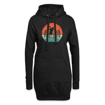 BESTER VATI PAR GOLF GOLFER LOCH BALL SPRUCH MOTIV - Hoodie-Kleid - Schwarz - Vorne