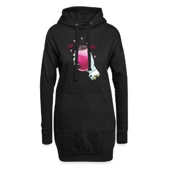 Soda for Vampire - Hoodie Dress - black - Front