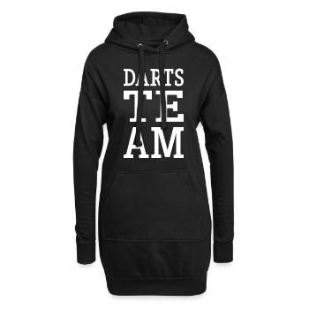Équipe de fléchettes - Sweat-shirt à capuche long Femme - noir - Devant