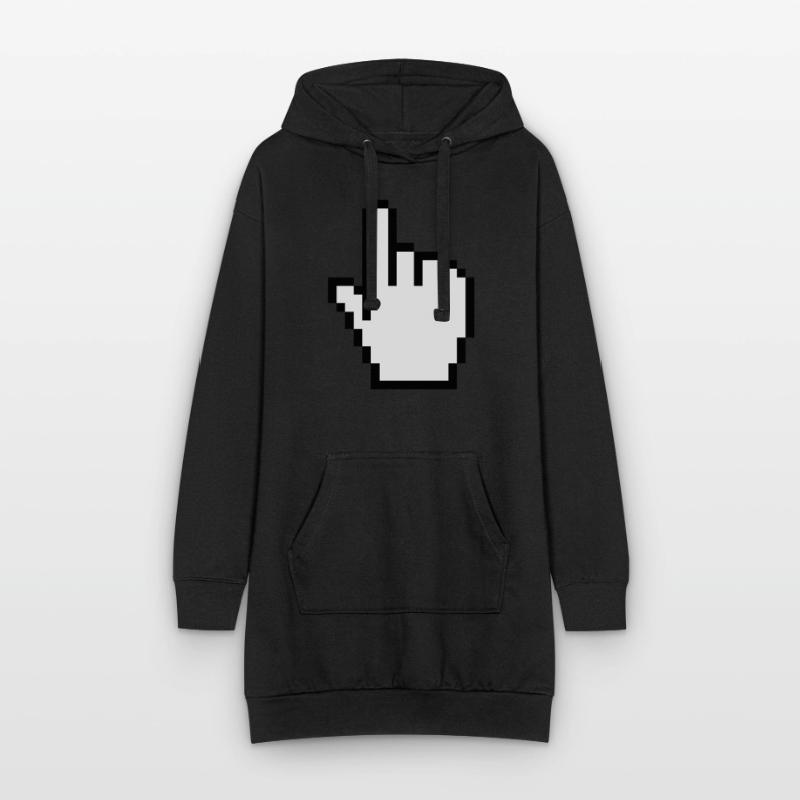 pointer / cursor Hoodie-Kleid