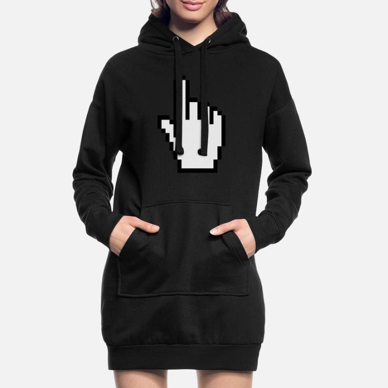 pointer / cursor Hoodie-Kleid