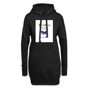Fier d'être une idée cadeau cadeau Tree Hugger - Sweat-shirt à capuche long Femme - noir - Devant