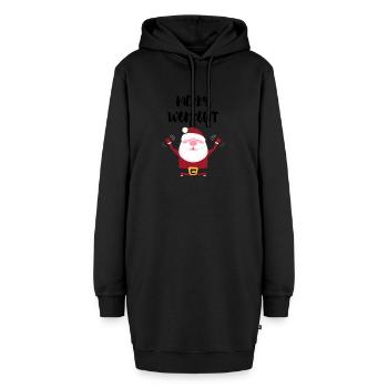 MERRY WORKOUT - Sweat-shirt à capuche long Femme - noir - Devant