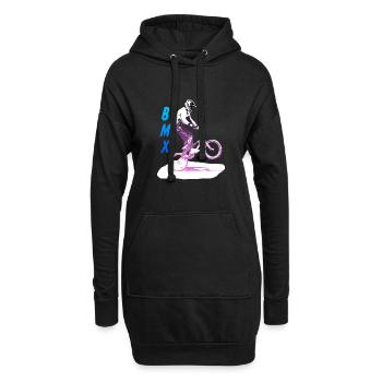 bmx - Hoodie-Kleid - Schwarz - Vorne