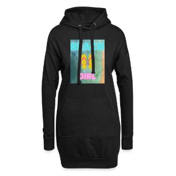 Beachgirl - Hoodie-Kleid - Schwarz - Vorne