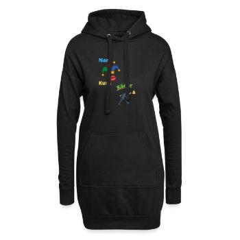 Narrkuss Köder - Hoodie-Kleid - Schwarz - Vorne