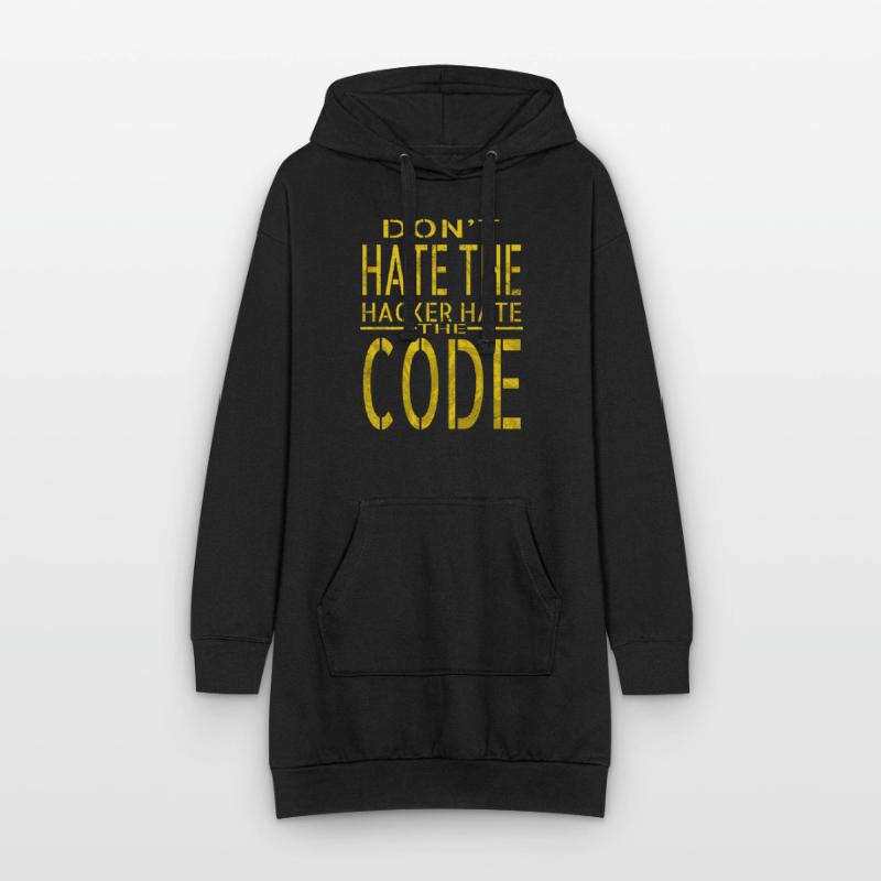 bday anniversaire cadeau idée hack out hacking coder Sweat-shirt à capuche long Femme