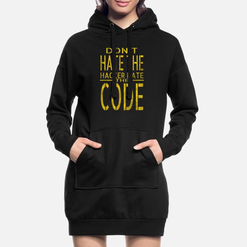 bday birthday present idea hack out hacking coder Hoodie-Kleid