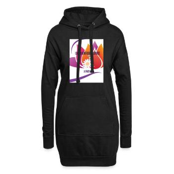 UNE MAGNIFIQUE JOURNEE A PARTAGER - Sweat-shirt à capuche long Femme - noir - Devant