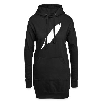 Vol spatial de fusée spatiale - Sweat-shirt à capuche long Femme - noir - Devant