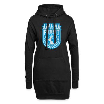 planet over profit quote - Hoodie Dress - black - Front