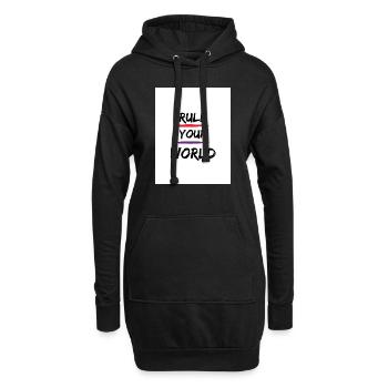 Gouvernez votre monde - Sweat-shirt à capuche long Femme - noir - Devant
