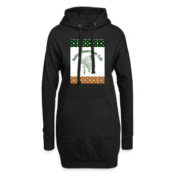 Celte amérindien - Sweat-shirt à capuche long Femme - noir - Devant