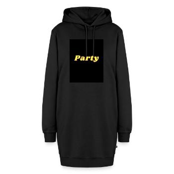 fun - Hoodie-Kleid - Schwarz - Vorne - AI Model Female 172 light (172cm)