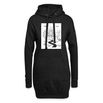 Castle to go - Hoodie-Kleid - Schwarz - Vorne