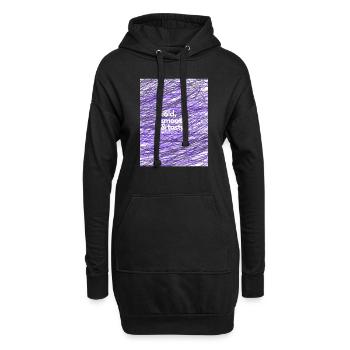 cold smooth tasty 7 - Hoodie-Kleid - Schwarz - Vorne