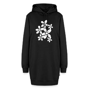Flower Flower Plant - Sweat-shirt à capuche long Femme - noir - Devant