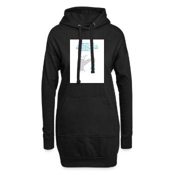 L’eau, un trésor - Sweat-shirt à capuche long Femme - noir - Devant