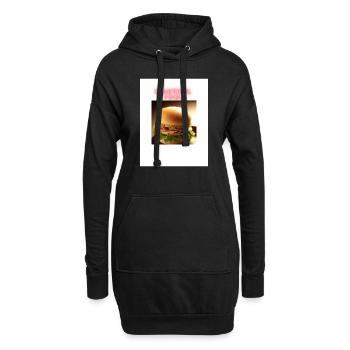 Belle nourriture - Sweat-shirt à capuche long Femme - noir - Devant