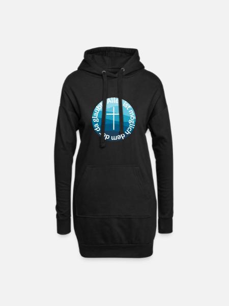 Alles ist möglich 2 - Hoodie-Kleid - Schwarz