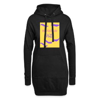 Queremos paz - Sweat-shirt à capuche long Femme - noir - Devant