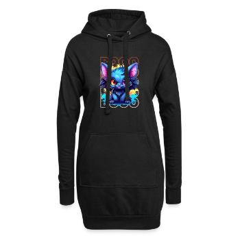 Chibi Soar & Booo! Nightflyer Bat Tee ! - Sweat-shirt à capuche long Femme - noir - Devant