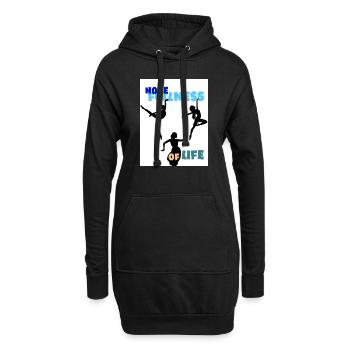 Hoffnung auf das Leben. Die Hoffnung auf Leben. - Hoodie-Kleid - Schwarz - Vorne