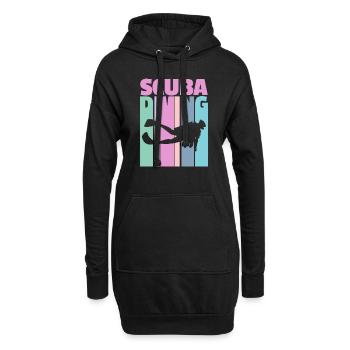 Scuba Diving - Diving Expert Ocean Depth Scuba - Sweat-shirt à capuche long Femme - noir - Devant