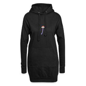 Magic mushroom - Hoodie-Kleid - Schwarz - Vorne