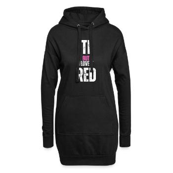 Les parents sont fatigués - Sweat-shirt à capuche long Femme - noir - Devant