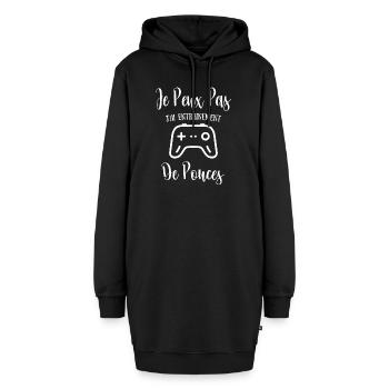 Je Peux Pas J'Ai Entrainement De Pouces - Sweat-shirt à capuche long Femme - noir - Devant
