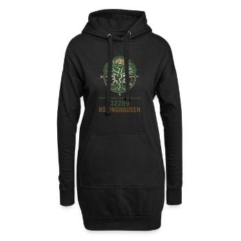 Ma boussole indique Rödinghausen - Sweat-shirt à capuche long Femme - noir - Devant