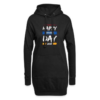 Happy father's day 2025 - Hoodie-Kleid - Schwarz - Vorne