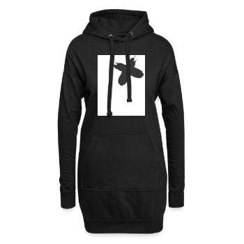 N Fronting - Hoodie Dress - black - Front