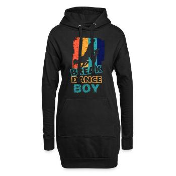 Breakdance Jeunes Breakdancers Danse - Sweat-shirt à capuche long Femme - noir - Devant