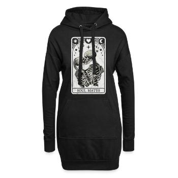 Seelenverwandte Tarot - Hoodie-Kleid - Schwarz - Vorne