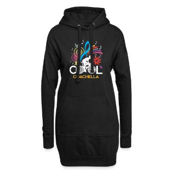 COACHELLA COOL AMATEURS DE VÉLO - Sweat-shirt à capuche long Femme - noir - Devant