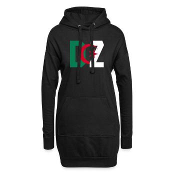 DZ - Sweat-shirt à capuche long Femme - noir - Devant