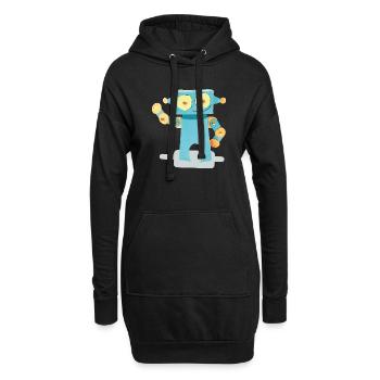 Rotot - Sweat-shirt à capuche long Femme - noir - Devant