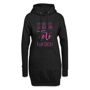 Ich habe heute leider kein Foto für Dich - Hoodie-Kleid - Schwarz - Vorne